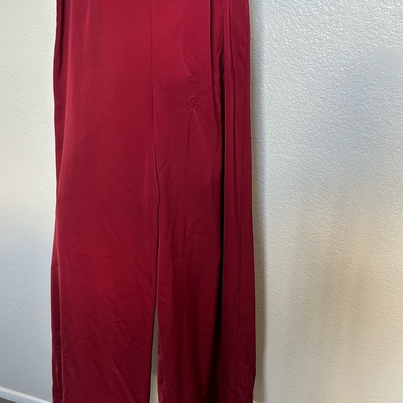 Lovers + Friends Burgundy Ruffle Pants - Picture 5 of 7
